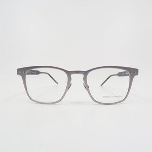 Bottega Veneta BV0181O 002 51mm. New Silver Aluminium, New, Men's Eyeglasses.